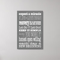 AA Sayings & Slogans 2 Canvas