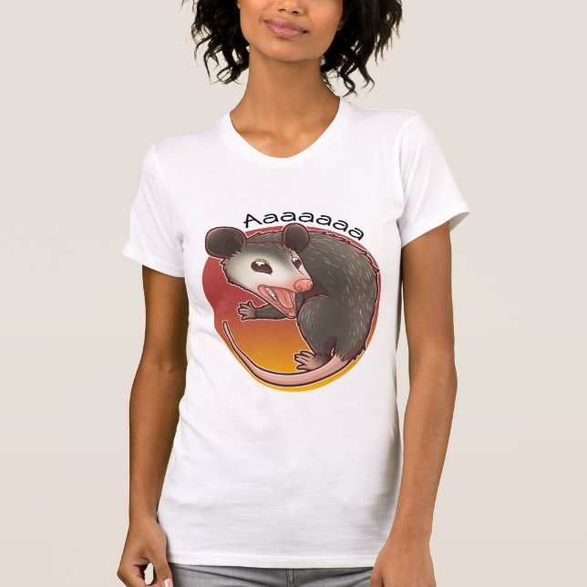 Aaaaa Screaming Opossum T-shirt (Front)
