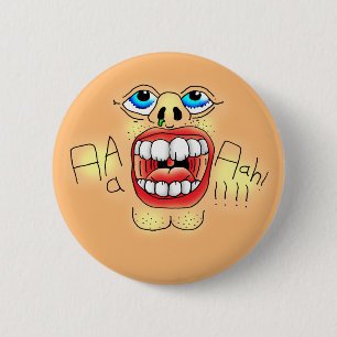 AAAAAAHHH! Screaming Face 6 Cm Round Badge