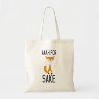 Aaaaah, for fox sake! tote bag