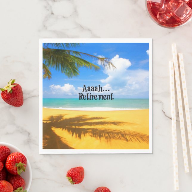 Aaah...retirement and relaxation napkin (Insitu)