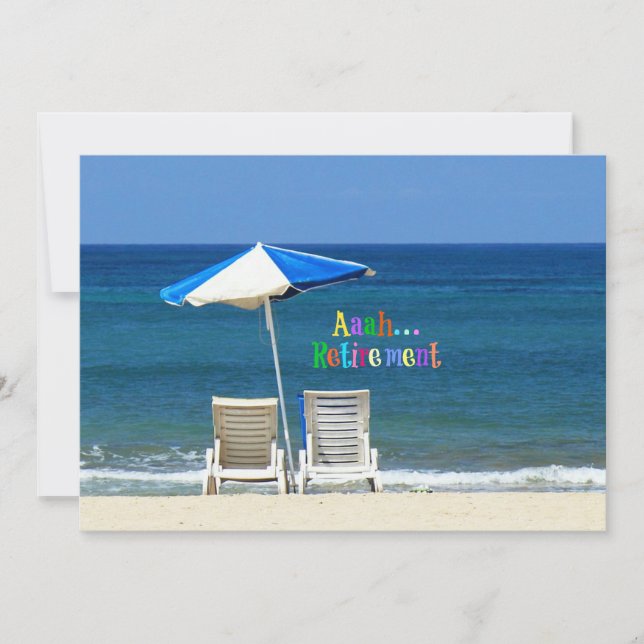 Aaah...Retirement Holiday Card (Front)