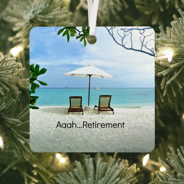 Aaah...Retirement Metal Tree Decoration (Insitu)