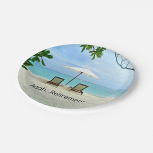 Aaah...Retirement Paper Plate