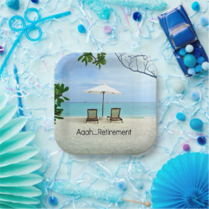 Aaah... retirement, popular design, paper plate