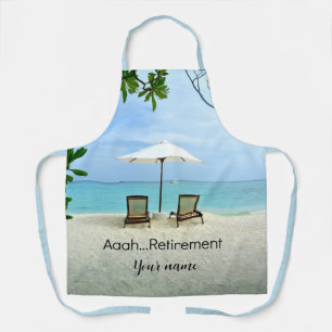 Aaah...Retirement TEMPLATE Apron