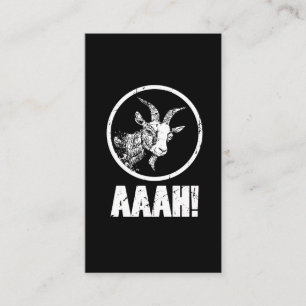 Aaah! Screaming Goat Farm Animal Business Card