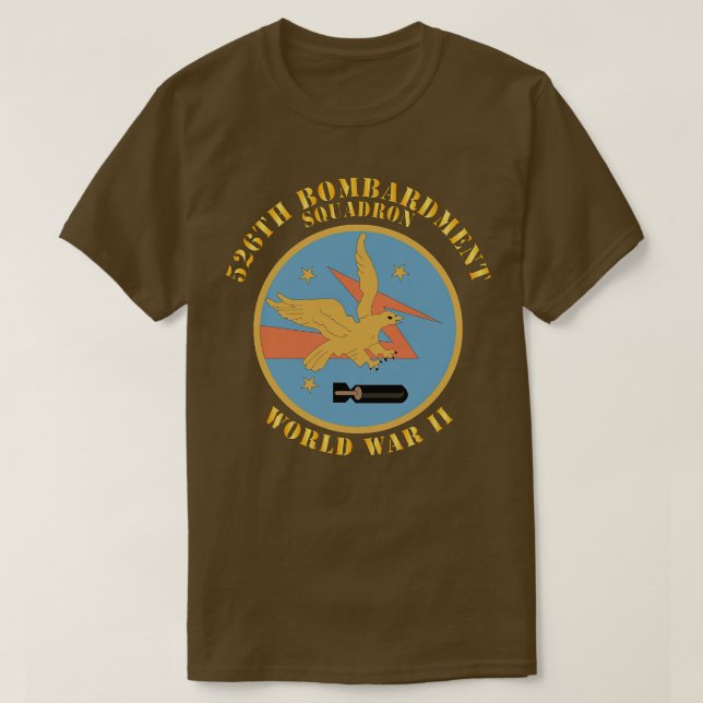 AAC 526th Bombardment Squadron WWII X T-Shirt (Design Front)
