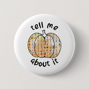 Aac Pumpkin Tell Me About It Speech Pathology Sped 6 Cm Round Badge