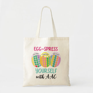 AAC reversible Easter tote 'EGG-spress yourself' Bag