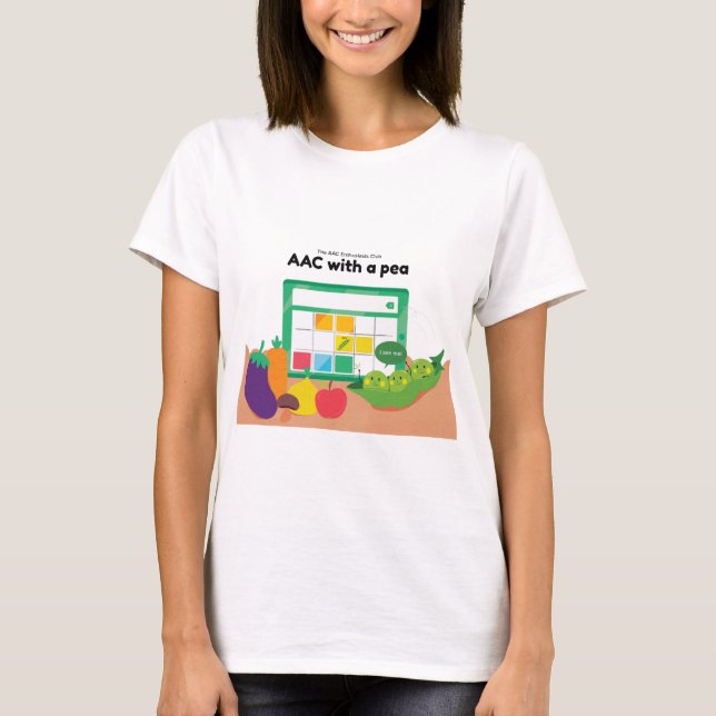 AAC with a pea - T-shirt (Front)