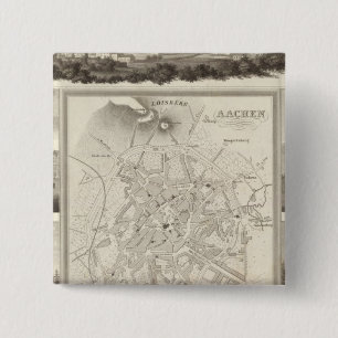 Aachen, Germany 15 Cm Square Badge