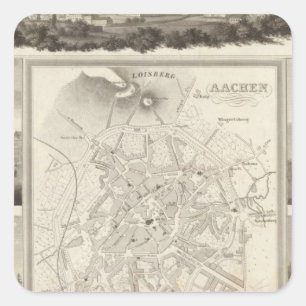 Aachen, Germany Square Sticker