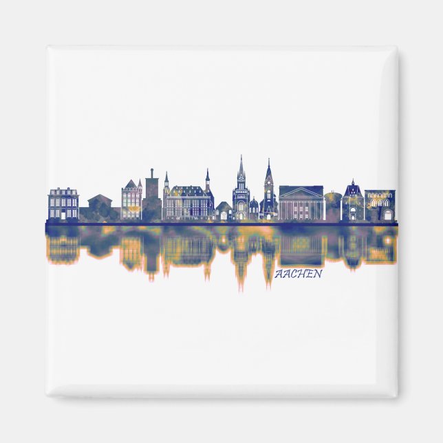 Aachen Skyline Magnet (Front)