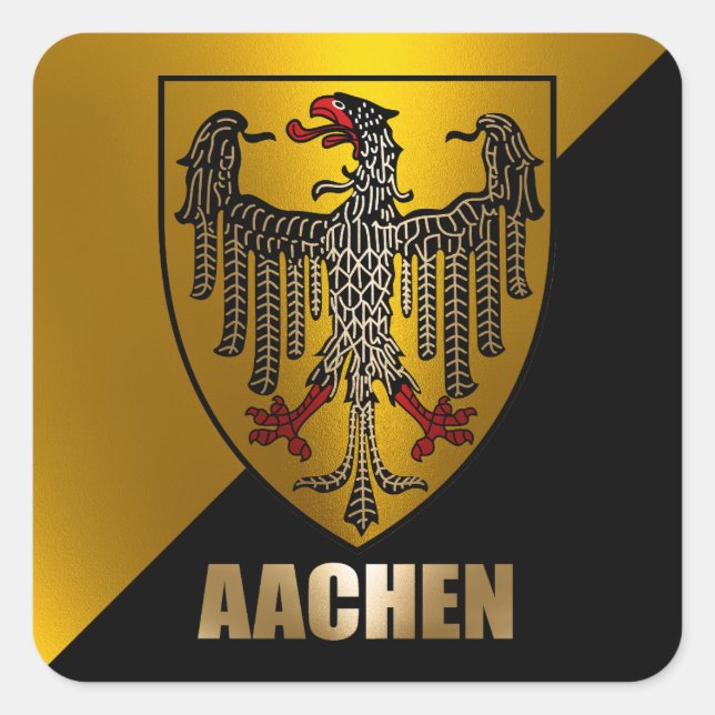 Aachen                                             square sticker (Front)