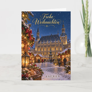 Aachen Weihnachtsmarkt Frohe Weihnachten Holiday Card