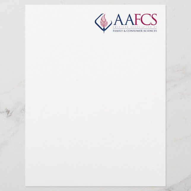 AAFCS Letterhead (Front)