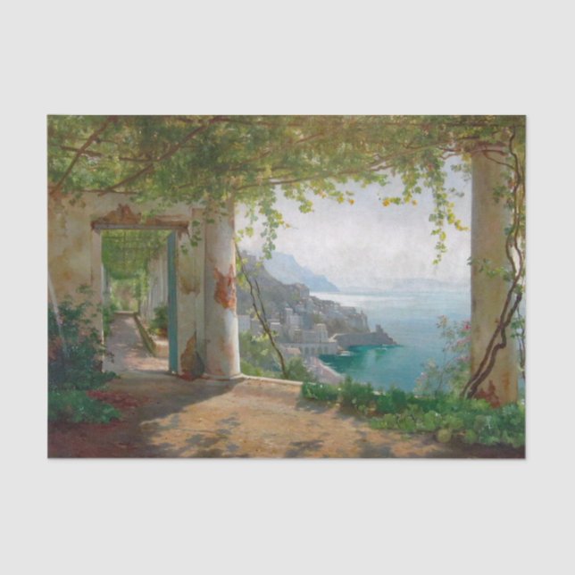 Aagaard Loggia Amalfi Italy Painting Tissue Paper (Front)