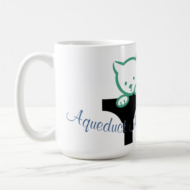 AAH Dog Cat Cursive Coffee Mug (Left)