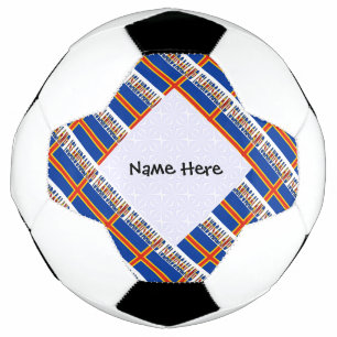 Aaland Islands and Ålander Flag Personalised Soccer Ball