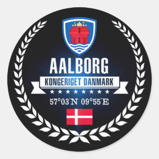 Aalborg Classic Round Sticker