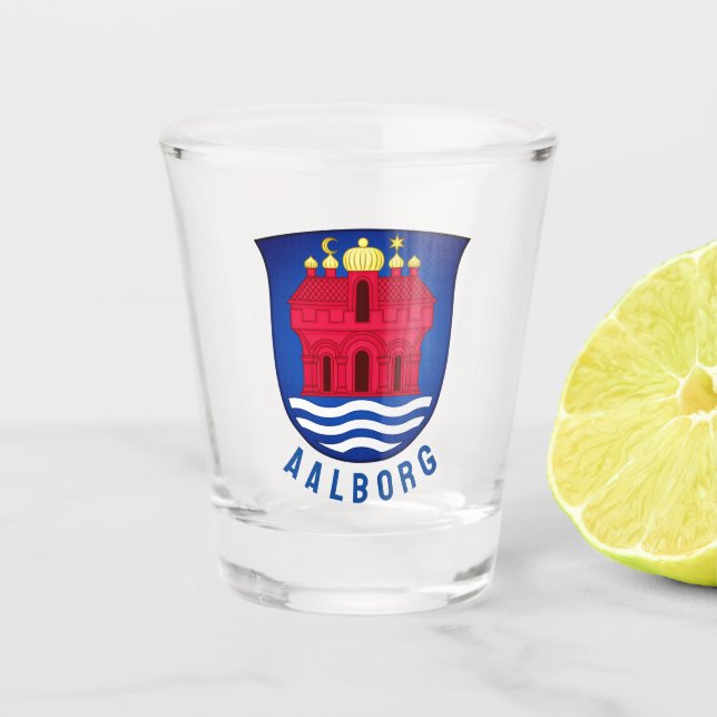 Aalborg coat of arms - DENMARK Shot Glass (Front)