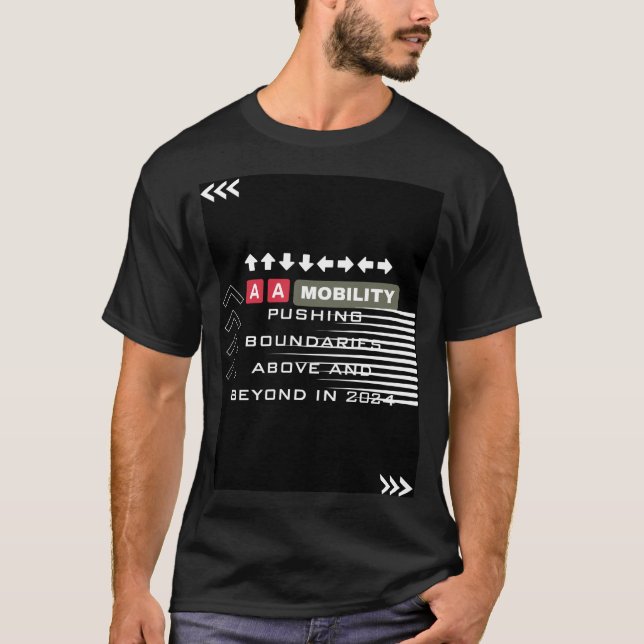 AAM PUSHING BOUNDARIES ABOVE AND BEYOND IN 2024 T-Shirt (Front)