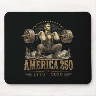 Aamerica 250 1776 2026 16th President Gym Mouse Pad