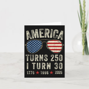 Aamerica Turns 250 Turn 30 1776 1996 2026-30th Card