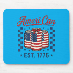 Aamerican Est 1776 Funny Patriotic 4th Of July Usa Mouse Pad