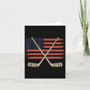 Aamerican Flag Hockey Card
