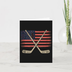 Aamerican Flag Hockey Card