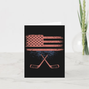 Aamerican Flag Hockey Card