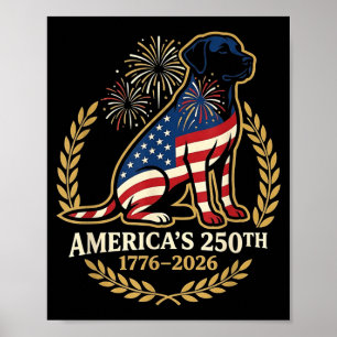 Aamericas 250th Anniversary 1776-2026 Patriotic Poster