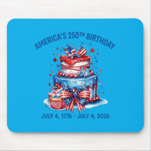 Aamericas 250th Birthday 1776-2026 4th Of July Mouse Pad