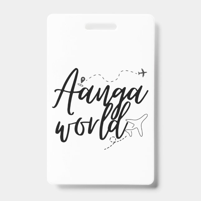 AANGAWORLD  ID BADGE (Front)