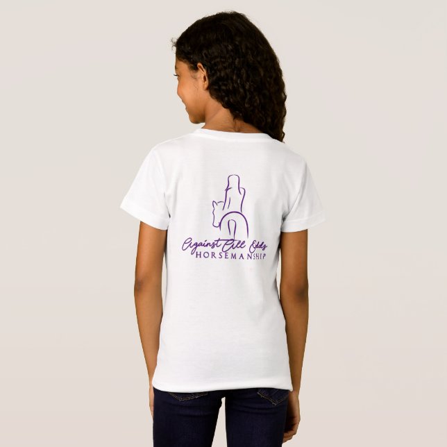 AAOH Girls' T-shirt w/ Purple Lettering (Back Full)