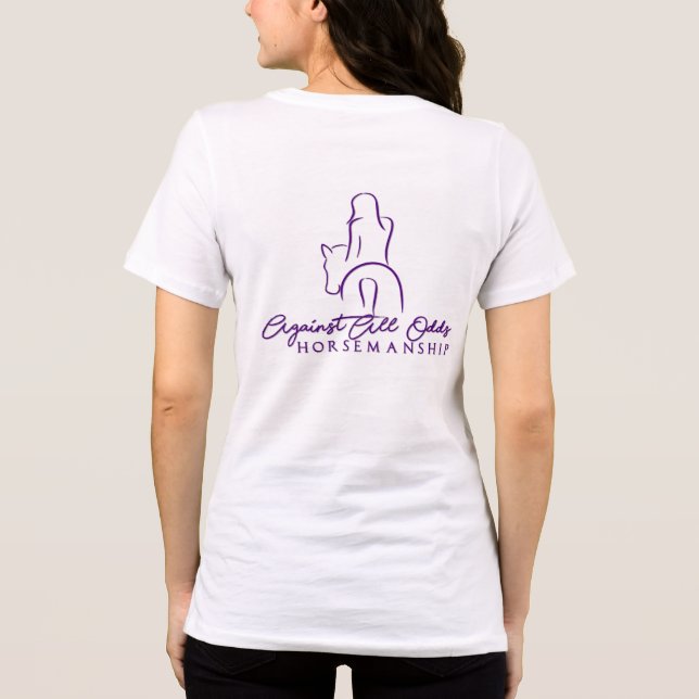 AAOH T-shirt w/ Purple Lettering Tri-Blend Shirt (Back)
