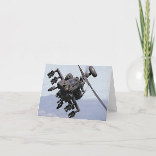 Aapache Attack Helicopter Holiday Card