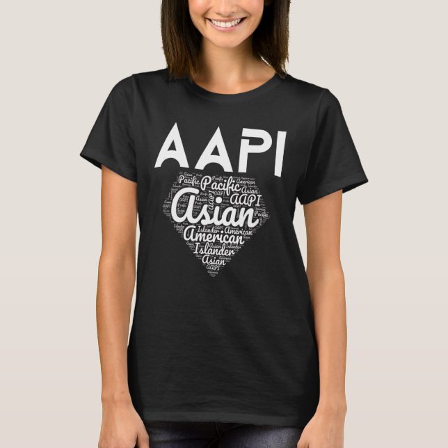 Aapi Love  Asian American Pacific Islander Aapi T-Shirt (Front)
