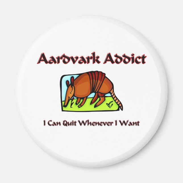 Aardvark Addict Magnet (Front)