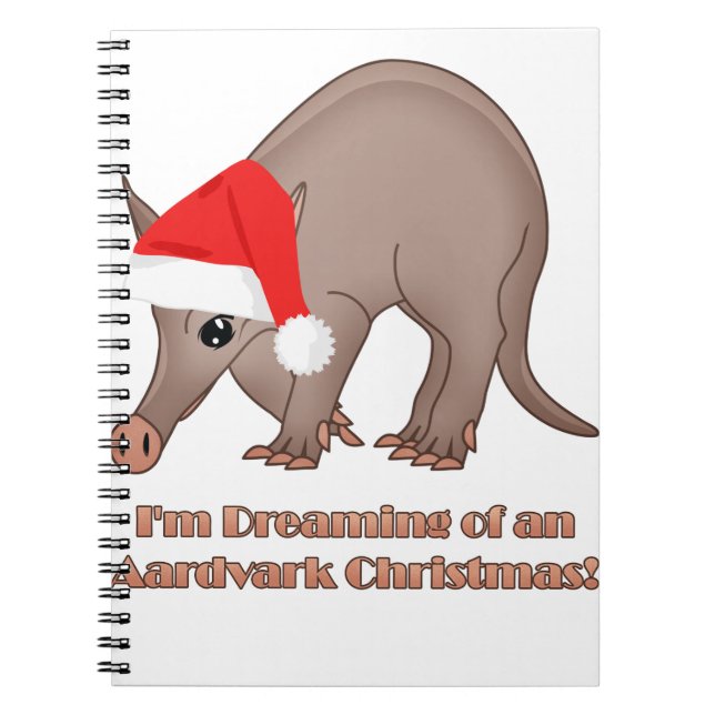 Aardvark Christmas Notebook (Front)