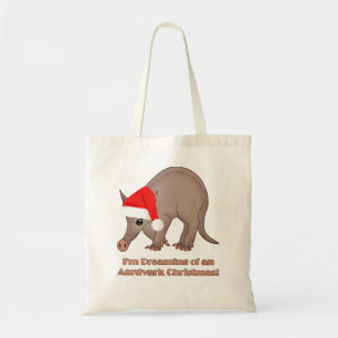Aardvark Christmas Tote Bag