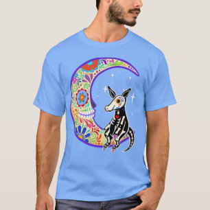 Aardvark Dia de Los Muertos Skeleton T-Shirt