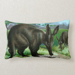 Aardvark Eating Ants Lumbar Cushion