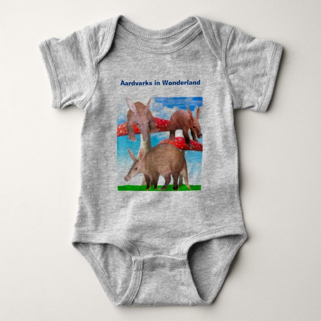 Aardvarks in Wonderland Baby Bodysuit (Front)