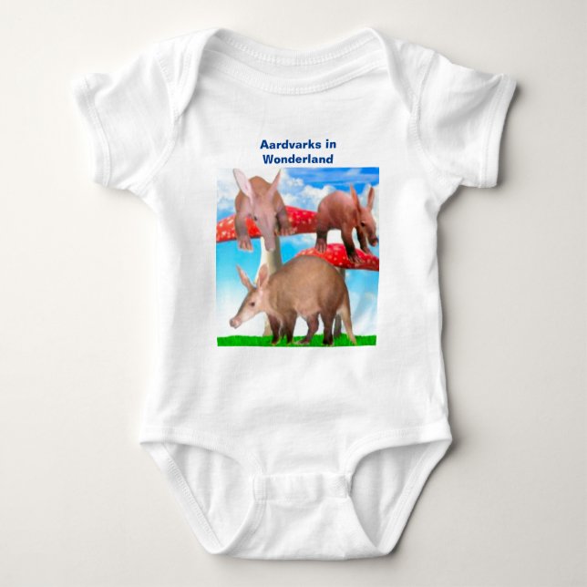 Aardvarks in Wonderland Baby Bodysuit (Front)