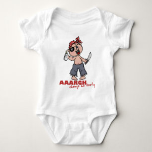 aargh, change me booty baby bodysuit