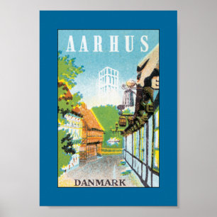 Aarhus Danmark (border) Poster