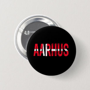Aarhus Denmark 6 Cm Round Badge